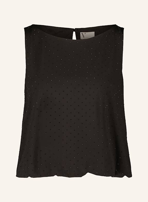 V by Vera Mont Top mit Schmucksteinen SCHWARZ