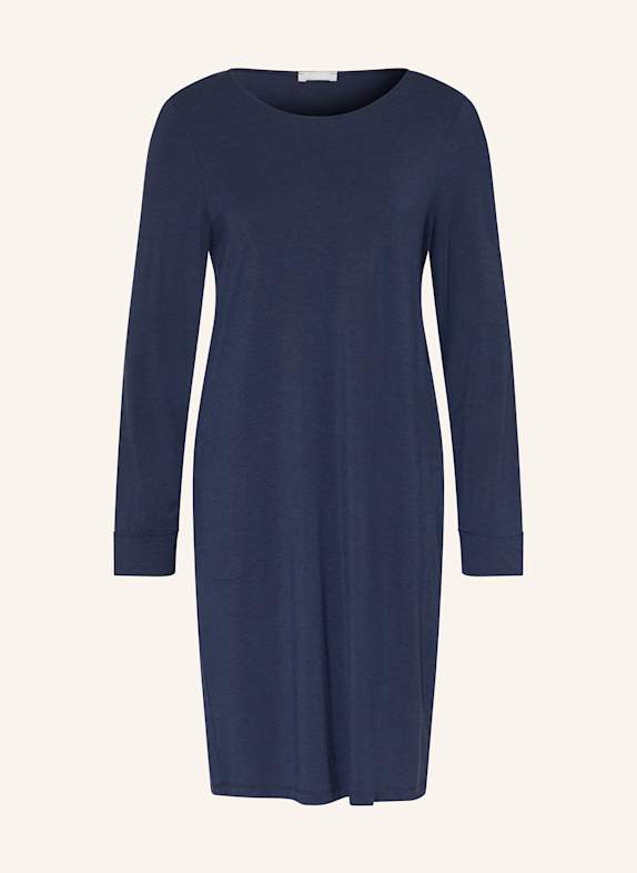 HANRO Nachthemd NATURAL ELEGANCE DUNKELBLAU