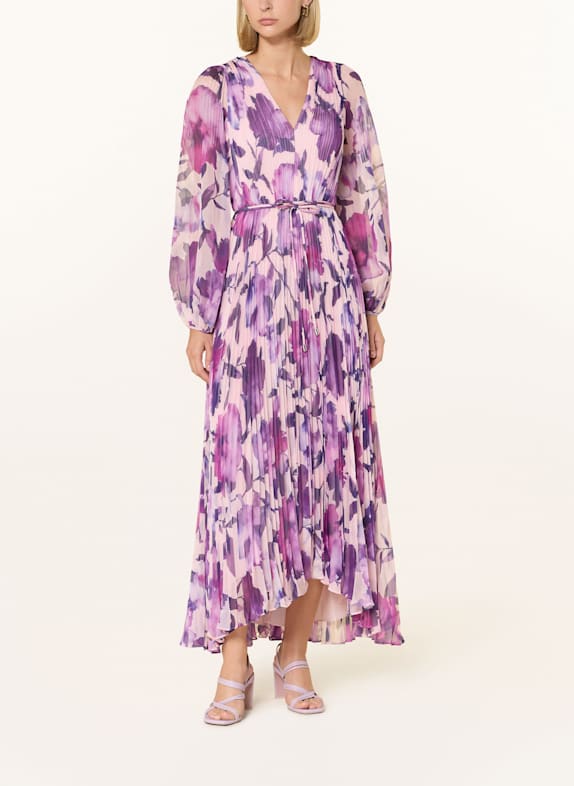 Phase Eight Robe plissée NATHALIA LILAS/ OR ROSÉ/ LILAS FONCÉ