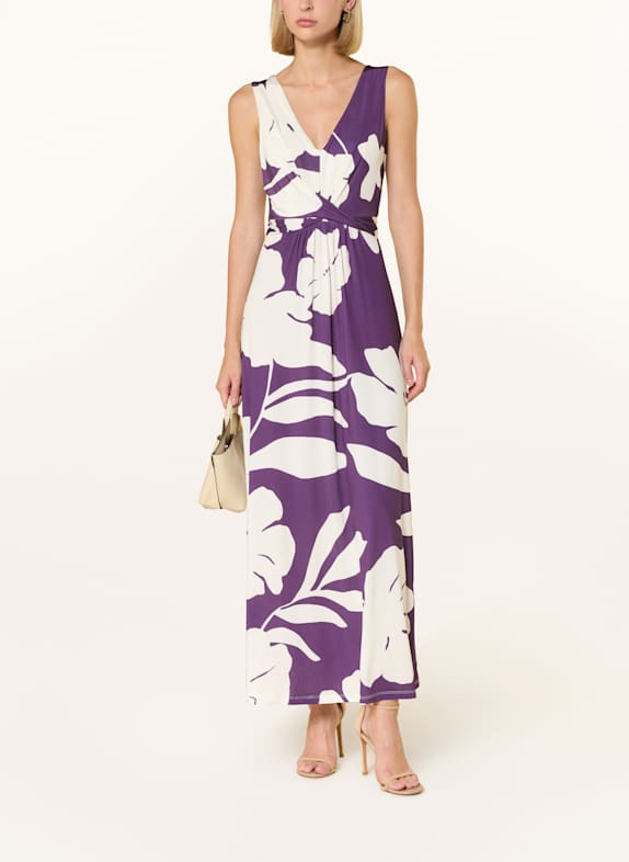 Phase Eight Satinkleid ARTEMIS LILA/ CREME