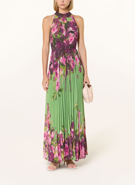 Phase Eight Plisseekleid DAHLIA DUNKELLILA/ PINK/ GRÜN