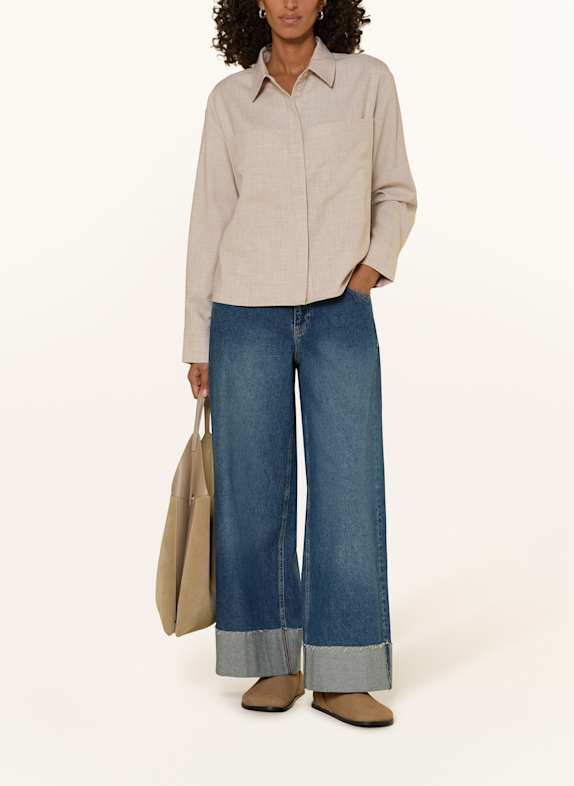 OPUS FELANGE shirt blouse LIGHT BROWN