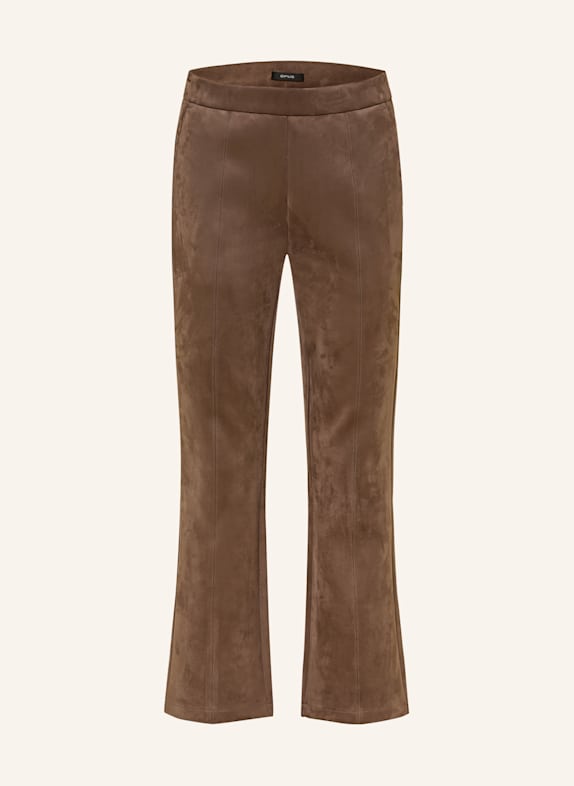OPUS 7/8-Hose ELVINA in Lederoptik DUNKELBRAUN