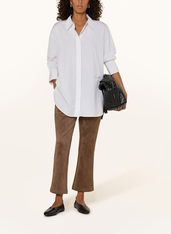 OPUS 7/8-Hose ELVINA in Lederoptik DUNKELBRAUN