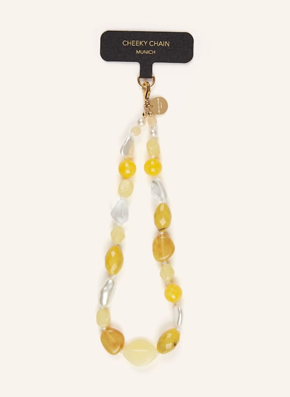 CHEEKY CHAIN MUNICH Smartphone-Kette SUN GELB / DUNKELGELB