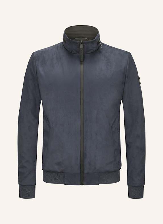 MILESTONE Blouson MSHARRIS in Lederoptik DUNKELBLAU