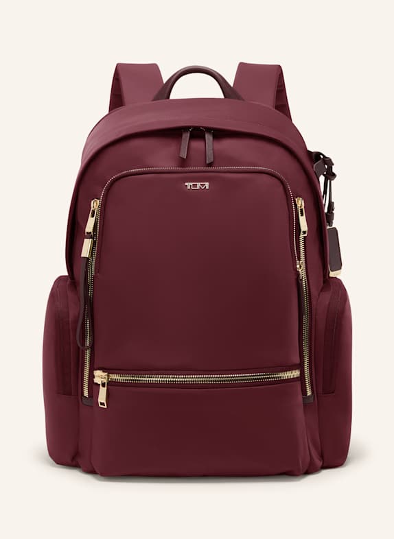 TUMI VOYAGEUR Rucksack CELINA mit Laptop-Fach DUNKELROT / GOLD