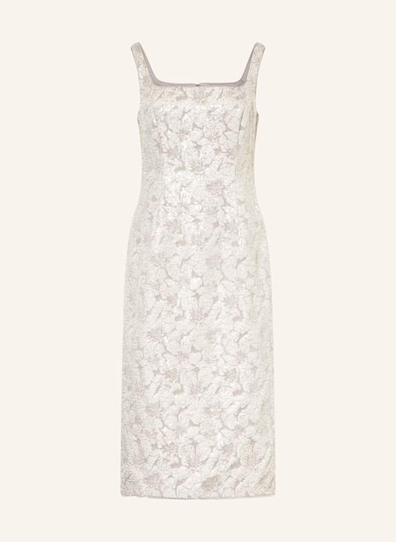 ADRIANNA PAPELL Cocktail dress with sequins GRAY / LIGHT GRAY