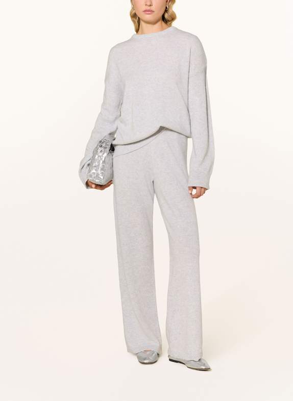 NINETY-9 Gebreide broek HEATHER LICHTGRIJS