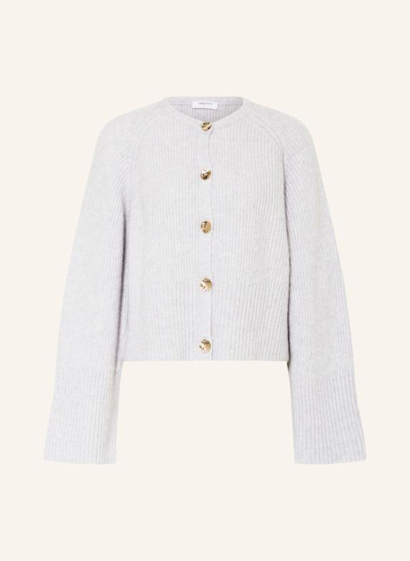 NINETY-9 Strickjacke HEATHER HELLGRAU