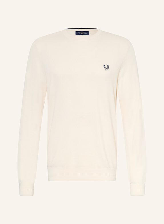 FRED PERRY Piqué-Pullover CREME