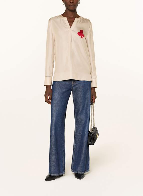 HERZEN'S ANGELEGENHEIT Zijden blouse CRÈME
