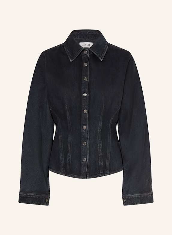 AGOLDE Jeansbluse DEVON DUNKELBLAU