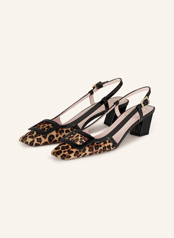 Roger Vivier Slingpumps SCHWARZ / HELLBRAUN