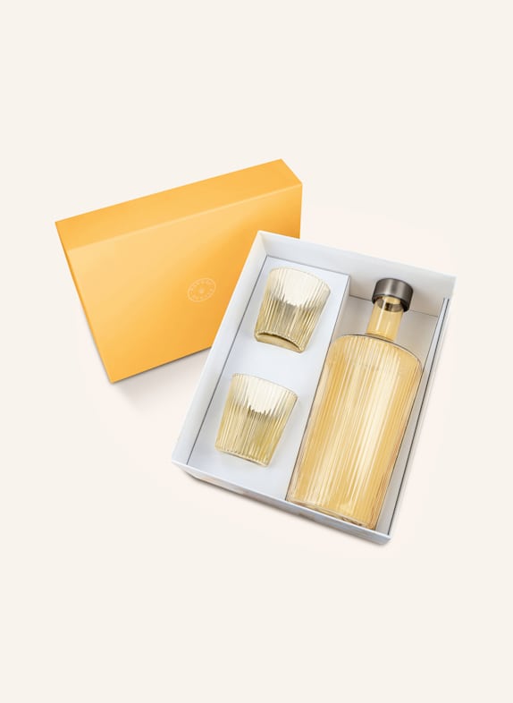 PAVEAU 3dílná sada: sklenice na pití a lahev ŽLUTÁ