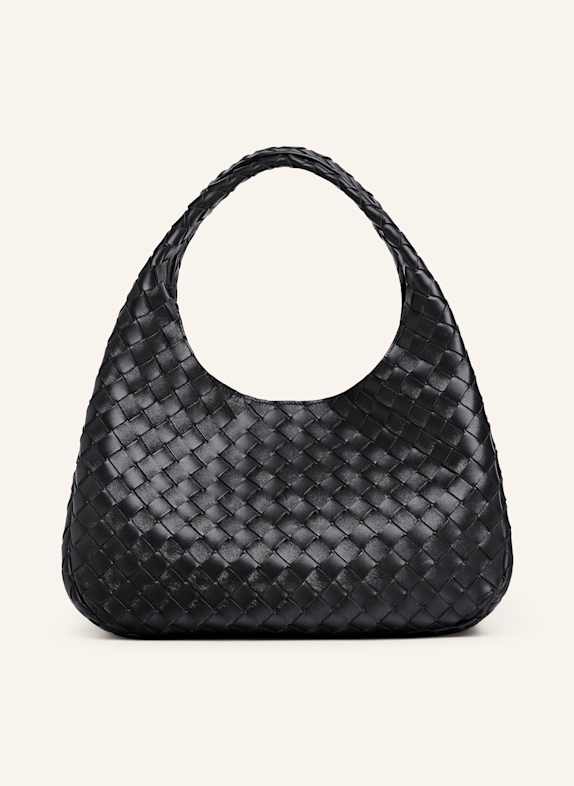 BOTTEGA VENETA Schultertasche CAMPANA MEDIUM BLACK/MUSE BRASS