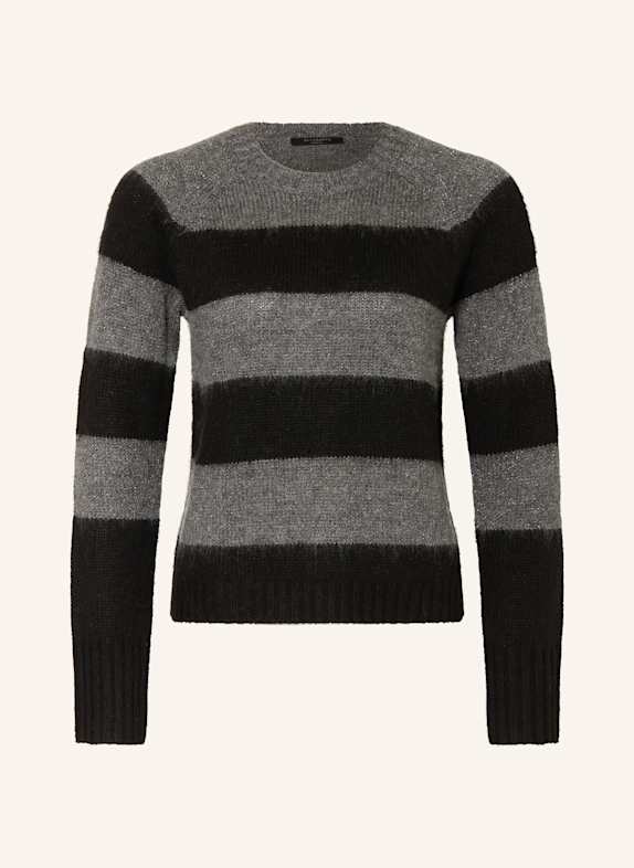 ALLSAINTS Pullover LOU SPARK JUMPER mit Glitzergarn SCHWARZ/ GRAU