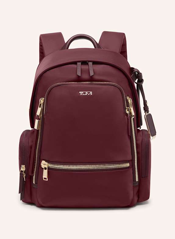 TUMI VOYAGEUR CELINA MEDIUM backpack with laptop compartment DARK RED