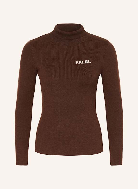 KARO KAUER Rollkragenpullover BRAUN