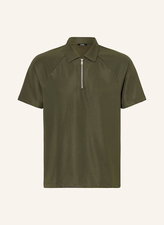 REISS Koszulka polo z piki WINSTON CIEMNOZIELONY