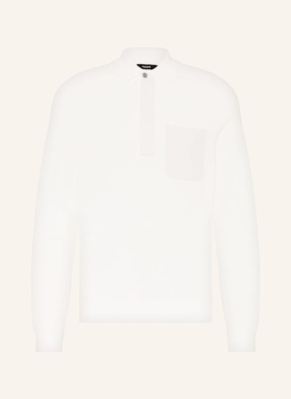 REISS Koszulka polo z dzianiny CLINTON ECRU