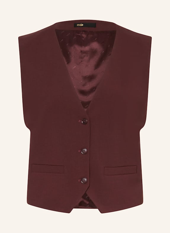 maje Blazerweste DUNKELROT