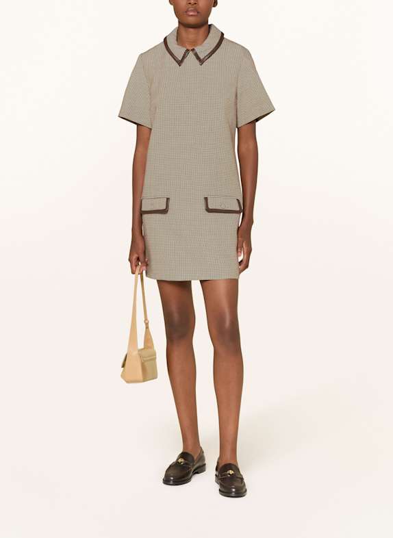 CLAUDIE PIERLOT Kleid CAMEL/ BRAUN/ DUNKELBRAUN