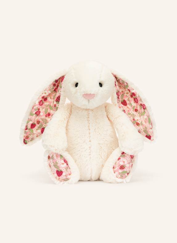 Jellycat BLOSSOM CREAM BUNNY BERRY ORIGINAL plush toy CREAM / PINK / RED