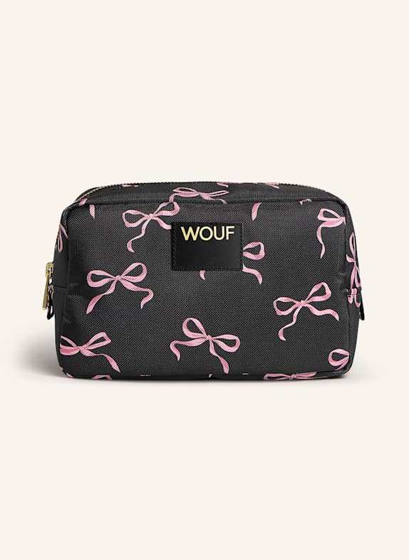 WOUF Cosmetic bag BLUSH LEOPARD BLACK/ PINK