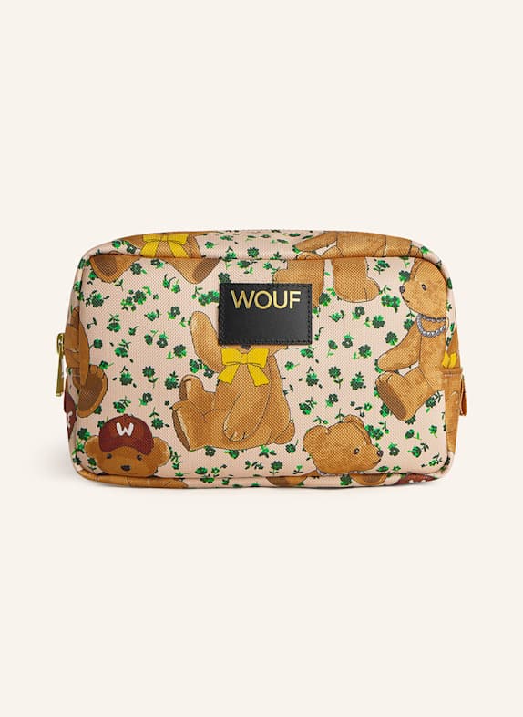 WOUF Cosmetic bag BLUSH LEOPARD COGNAC/ CREAM