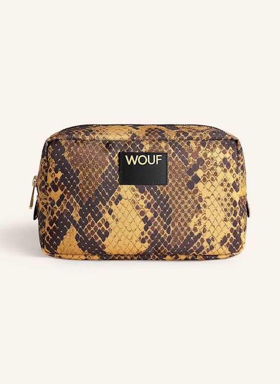 WOUF Cosmetic bag BLUSH LEOPARD DARK BROWN/ BROWN/ COGNAC