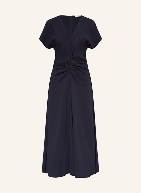 REISS Kleid ROWE mit Volants DUNKELBLAU