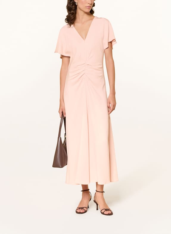 REISS Kleid ROWE mit Volants ROSA