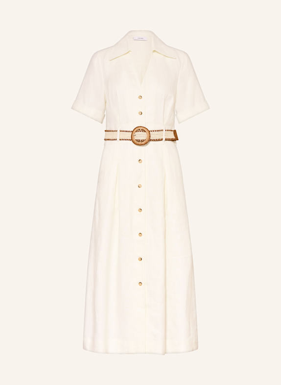 REISS Leinenkleid ANNIE ECRU