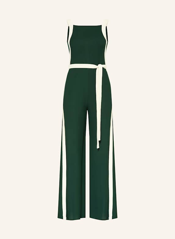 REISS Jumpsuit SALMA DUNKELGRÜN / CREME