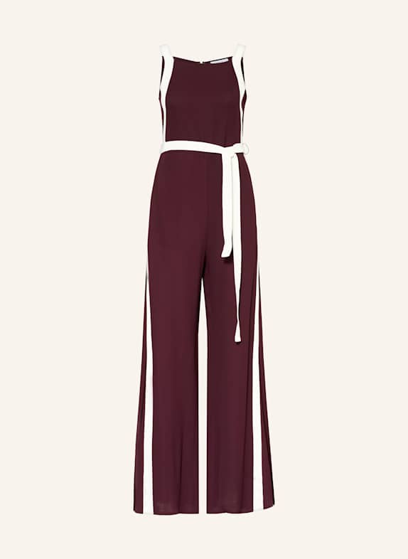 REISS Jumpsuit SALMA DUNKELROT / CREME
