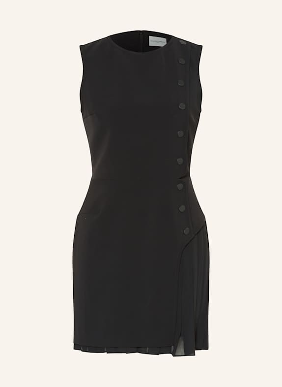 CLAUDIE PIERLOT Kleid mit Plissees SCHWARZ