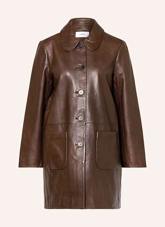 ba&sh Ledermantel MADIE BRAUN