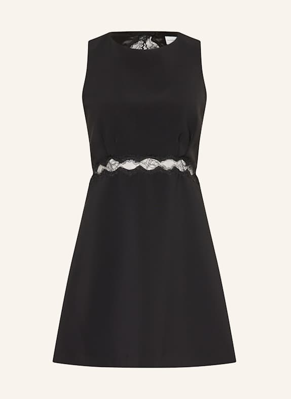 CLAUDIE PIERLOT Kleid mit Spitze SCHWARZ