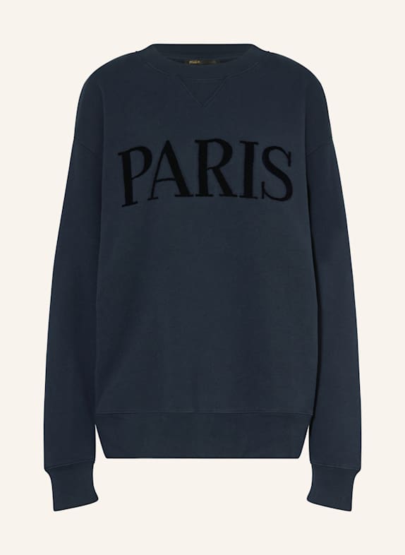 maje Bluza nierozpinana oversize GRANATOWY