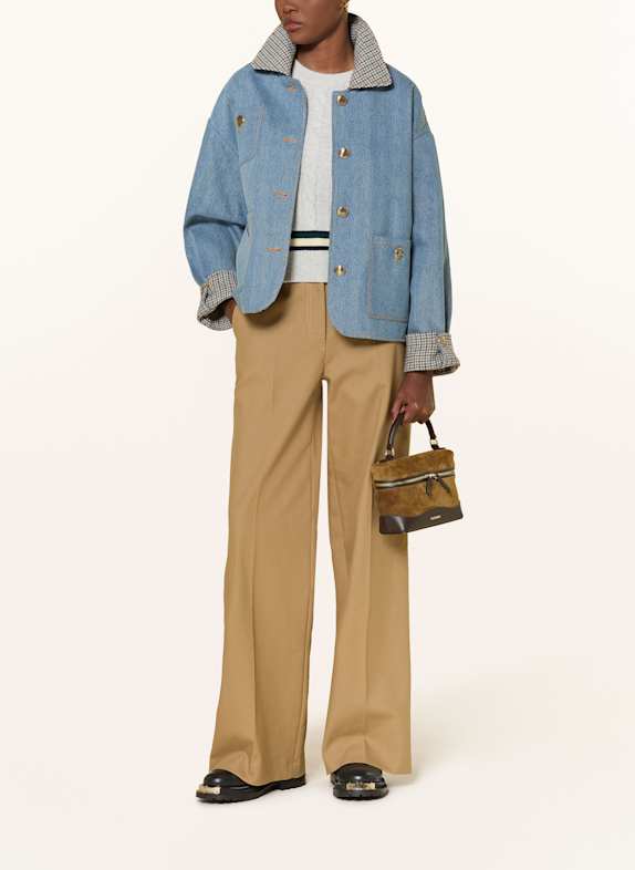 SANDRO Handtasche CAMEL / DUNKELBRAUN