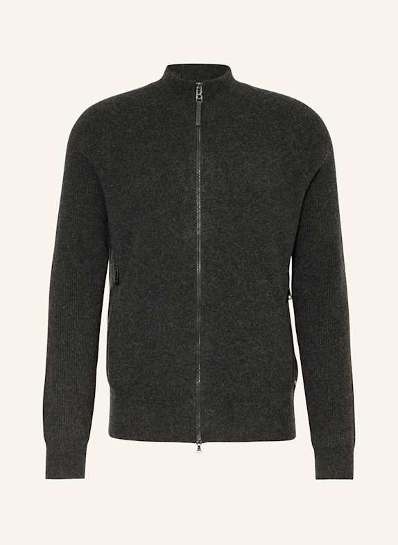 BOGNER Strickjacke DEXTER mit Cashmere DUNKELGRAU