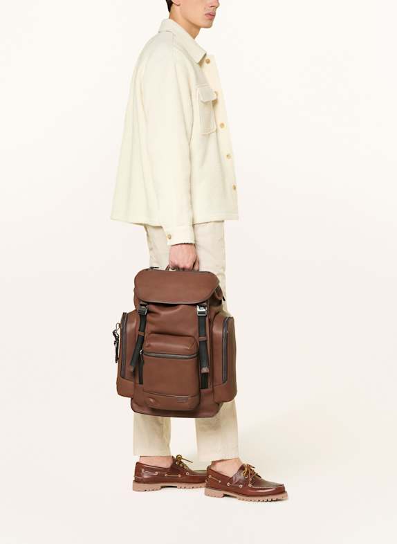 TUMI HARRISON Rugzak GRIFFEN met laptopvak COGNAC