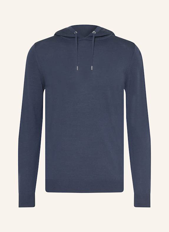 REISS Dzianinowa bluza z kapturem HOLLAND z wełny merino GRANATOWY