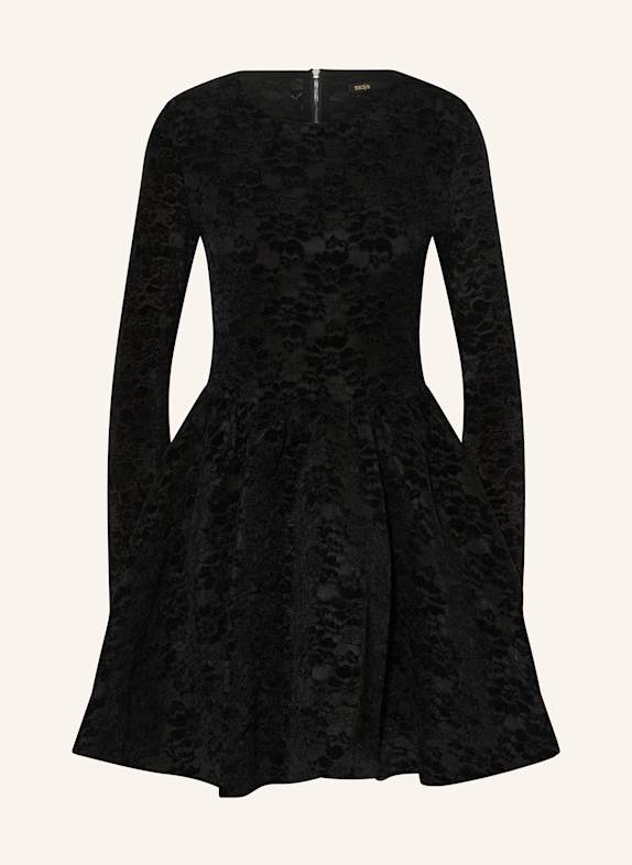 maje Spitzenkleid SCHWARZ