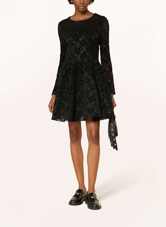 maje Spitzenkleid SCHWARZ
