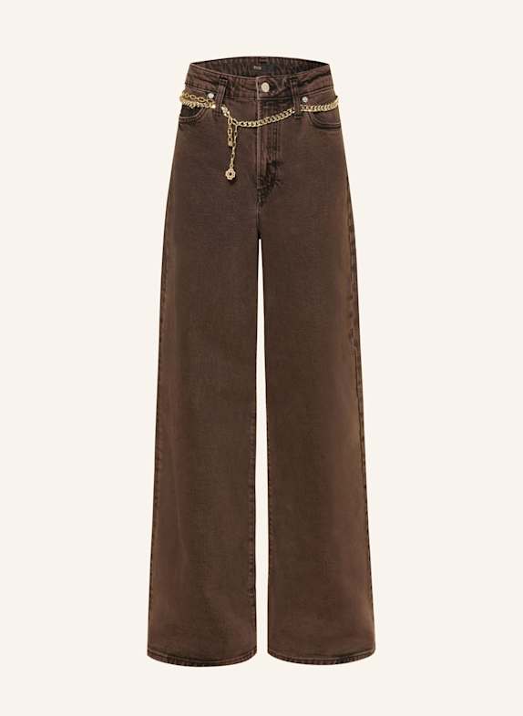 maje Wide Leg Jeans G005 BROWN