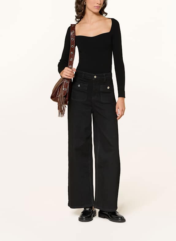 maje Straight Leg Jeans 2517 BLACK