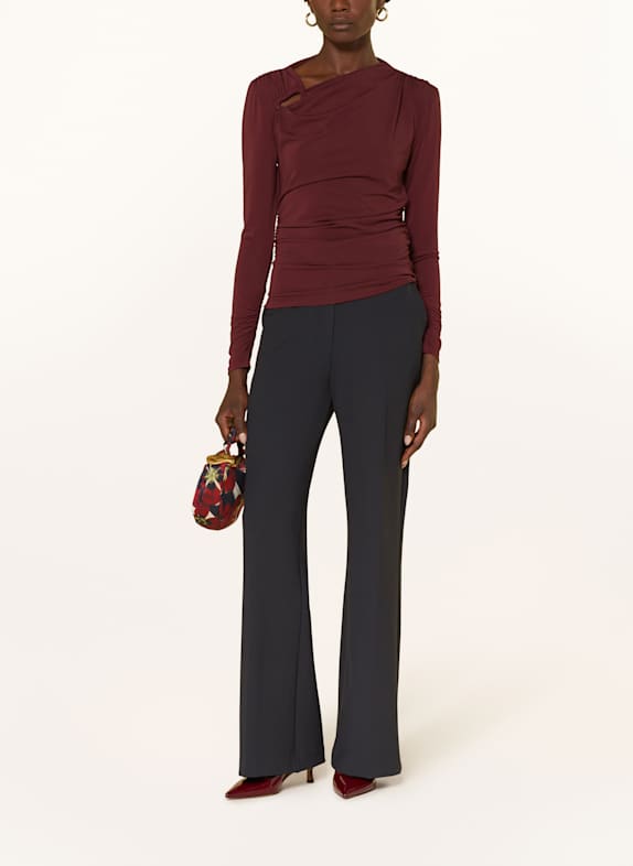 TED BAKER Longsleeve STRALA met uitsnijding DONKERROOD