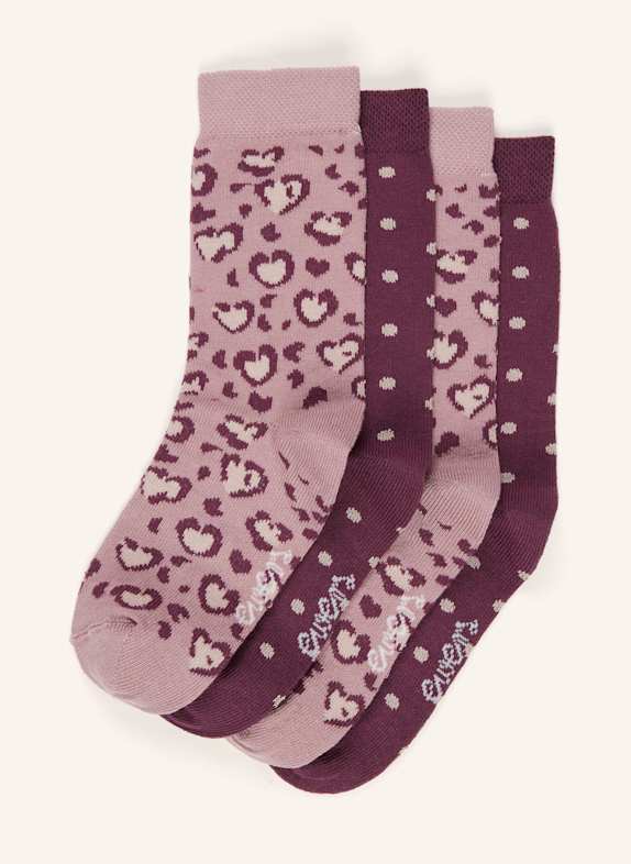 ewers COLLECTION Lot de 4 chaussettes 403 403 dusty mauve
